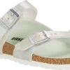 Birkenstock Children's Mayari Vegan -Best Shoe Store birkenstock childrens mayari vegan iridescent matcha microfiber 1024713 37427.1686243946