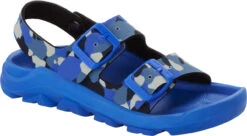 Birkenstock Children's Mogami -Best Shoe Store birkenstock childrens mogami camo ultra blue birko flor 1023616 02999.1686263419