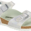 Birkenstock Children's Rio Vegan -Best Shoe Store birkenstock childrens rio vegan iridescent matcha microfiber 1024720 31455.1686243947