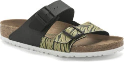 Birkenstock Women's Arizona Split -Best Shoe Store birkenstock womens arizona split zebra cork brown black birko flor 1024751 99861.1686262047