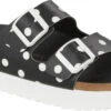 Birkenstock Women's Papillio Arizona Platform -Best Shoe Store birkenstock womens papillio arizona platform black white dots birko flor 1024598 71663.1686295745