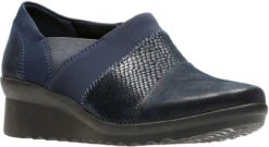 Clarks Women's Caddell Denali -Best Shoe Store clarks womens caddell denali navy synthetic snake print 26129366 68075.1510939083