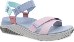 Dansko Racquel -Best Shoe Store dansko womens racquel sky multi webbing 4915099400 28209.1677526784