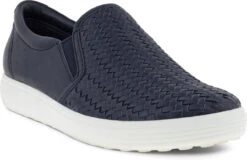 ECCO Women's Soft 7 Woven II Slip-On -Best Shoe Store ecco womens soft 7 woven 2 slip on sky night 47011350769 26298.1702004511