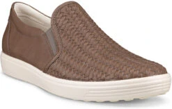 ECCO Women's Soft 7 Woven II Slip-On -Best Shoe Store ecco womens soft 7 woven ii slip on taupe 47011301674 19649.1702004511