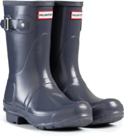 Hunter Women's Original Short Gloss Rain Boot -Best Shoe Store hunter womens original short gloss graphite wfs1000rgl gra 74846.1536966688