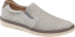 Johnston & Murphy McGuffey Woven Slip On -Best Shoe Store johnston murphy mcguffey woven slip on gray tumbled nubuck 25 2527 56419.1585196474