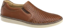 Johnston & Murphy McGuffey Woven Slip On -Best Shoe Store johnston murphy mcguffy woven slip on tan full grain 25 1382 74702.1585196474