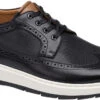Johnston & Murphy Elliston Wingtip -Best Shoe Store johnston murphy mens elliston wingtip black embossed full grain 25 3095 77832.1567721392