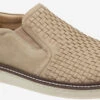 Johnston & Murphy McGuffey Woven Slip On -Best Shoe Store johnston murphy mens mcguffey woven slip on beige tumble nubuck 25 2536 09308.1585196474