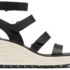 Sorel Women's Cameron Multi Strap Wedge Sandal -Best Shoe Store sorel womens cameron multi strap wedge sandal black chalk 1999191010 56364.1646326550