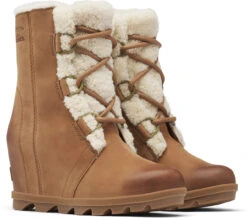 Sorel Women's Joan Of Arctic Wedge II Shearling -Best Shoe Store sorel womens joan of arctic wedge 2 shearling velvet tan 1920951242 73486.1603237277