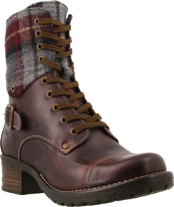 Taos Crave -Best Shoe Store taos womens crave bordeaux plaid crv 5514 bdxp 72272.1669057671