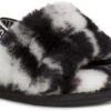UGG Infants Fluff Yeah Slide Marble -Best Shoe Store ugg childrens infants fluff yeah slide marble black 1123638i blk 56614.1630085247