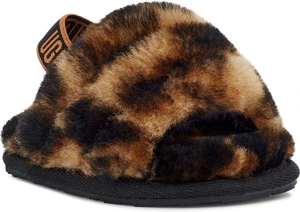 UGG Infants Fluff Yeah Slide Panther Print 3 UGG Infants Fluff Yeah Slide Panther Print