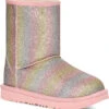 UGG Kids Classic II Glitter -Best Shoe Store ugg childrens kids classic 2 glitter metallic rainbow 1130784k mrnbw 79154.1660063777