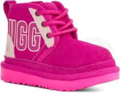UGG Kids Neumel Graphic Outline -Best Shoe Store ugg childrens kids neumel graphic outline pink multi 1130787k pkmu 69681.1662609722