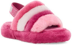 UGG Kids Fluff Yeah Slide -Best Shoe Store ugg kids fluff yeah slide pink multi 1116913k pkmu 67335.1647038453