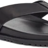 UGG Men's Wainscott Flip -Best Shoe Store ugg mens wainscott flip black leather 1117475 blle 14487.1620419415
