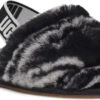 UGG Toddlers Fluff Yeah Slide Zebra -Best Shoe Store ugg toddlers fluff yeah slide zebra black white 1116154t bwht 23488.1603815893.600.600