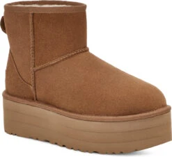 UGG Women's Classic Mini Platform -Best Shoe Store ugg womens classic mini platform chestnut 1134991 che 18530.1700836420