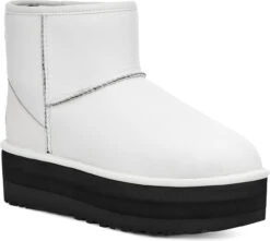UGG Women's Classic Mini Platform -Best Shoe Store ugg womens classic mini platform ultra matte white 1130611 umwh 96261.1700836420