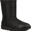 UGG Women's Classic Short Leather Waterproof 2 UGG Women's Classic Short Leather Waterproof -Best Shoe Store ugg womens classic short leather waterproof black 1017509 blk 00994.1508172186