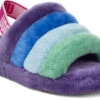 UGG Women's Pride Fluff Yeah Slide -Best Shoe Store ugg womens pride fluff yeah slide rainbow purple 1097169 prpr 09688.1630426000